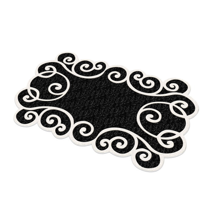 Conceptum Eugene V3 - 4653 - 2 Alfombra de Pasillo Blanco y Negro 80x200 cm Conceptum Eugene V3 - 4653 - 2 Alfombra de Pasillo Blanco y Negro 80x200 cm